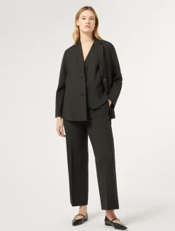 Marina Rinaldi Pantaloni & Jeans | Pantaloni & Jeans*Pantaloni in gabardina di lana NERO