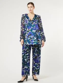 Marina Rinaldi Pantaloni E Gonne | Selezione Elegante*Pantaloni in georgette CAFFE`