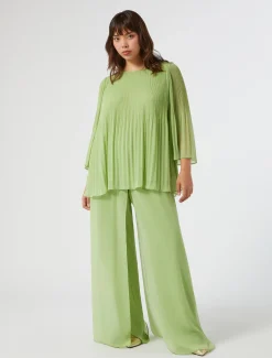 Marina Rinaldi Pantaloni E Gonne | Pantaloni & Jeans*Pantaloni in georgette VERDEOLIVA