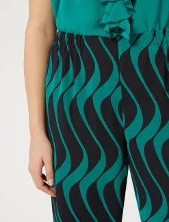 Marina Rinaldi Pantaloni E Gonne | Selezione Elegante*Pantaloni in georgette BLUMARINO