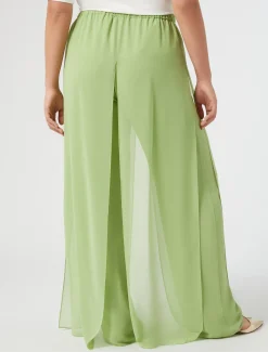 Marina Rinaldi Pantaloni E Gonne | Pantaloni & Jeans*Pantaloni in georgette VERDEOLIVA