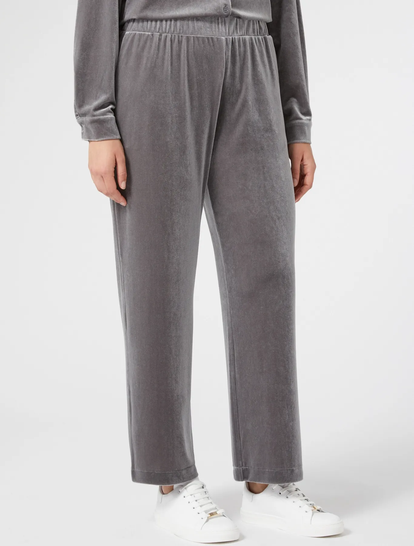 Marina Rinaldi Pantaloni & Jeans | Pantaloni & Jeans*Pantaloni in jersey di velluto GRIGIOSCURO