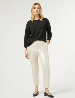 Marina Rinaldi Pantaloni & Jeans | Pantaloni & Jeans*Pantaloni in jersey laminato AVORIO