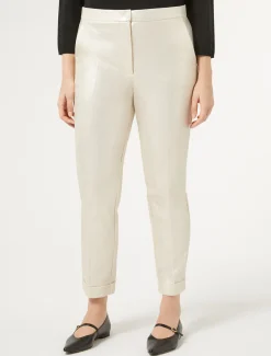 Marina Rinaldi Pantaloni & Jeans | Pantaloni & Jeans*Pantaloni in jersey laminato AVORIO