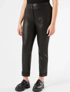 Marina Rinaldi Pantaloni & Jeans | Pantaloni & Jeans*Pantaloni in jersey laminato NERO