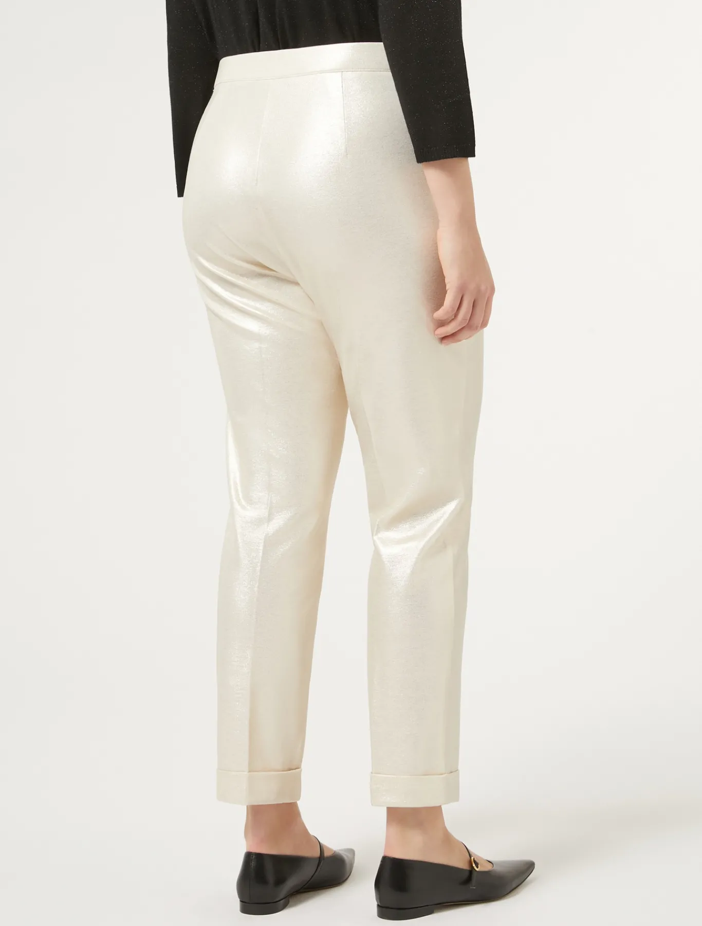 Marina Rinaldi Pantaloni & Jeans | Pantaloni & Jeans*Pantaloni in jersey laminato AVORIO