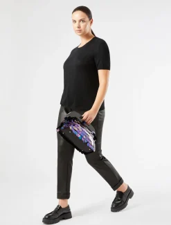 Marina Rinaldi Pantaloni & Jeans | Pantaloni & Jeans*Pantaloni in jersey laminato NERO