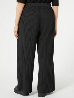 Marina Rinaldi Pantaloni & Jeans | Pantaloni & Jeans*Pantaloni in jersey plissé NERO