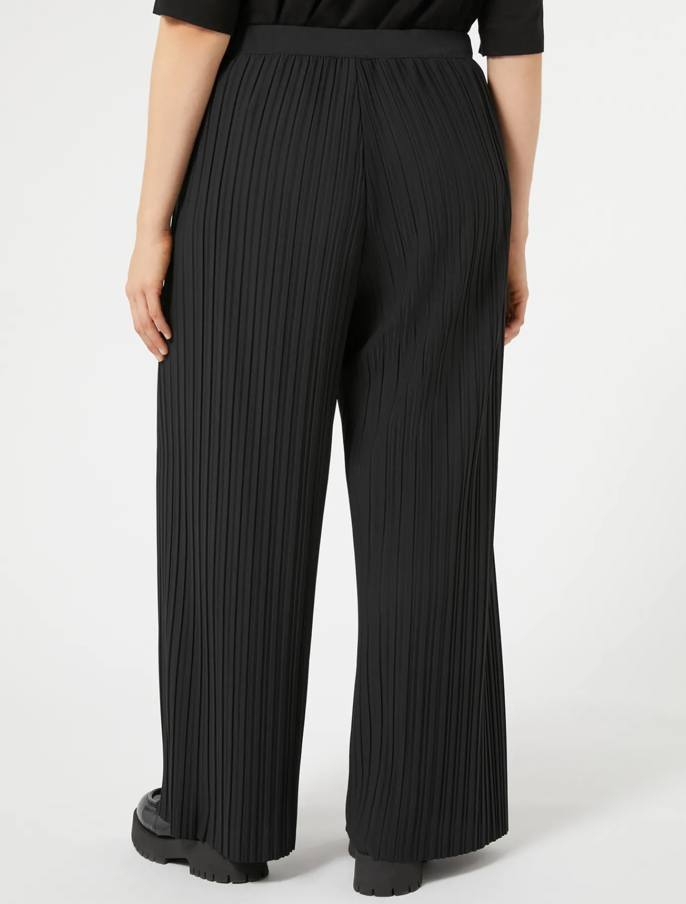 Marina Rinaldi Pantaloni & Jeans | Pantaloni & Jeans*Pantaloni in jersey plissé NERO
