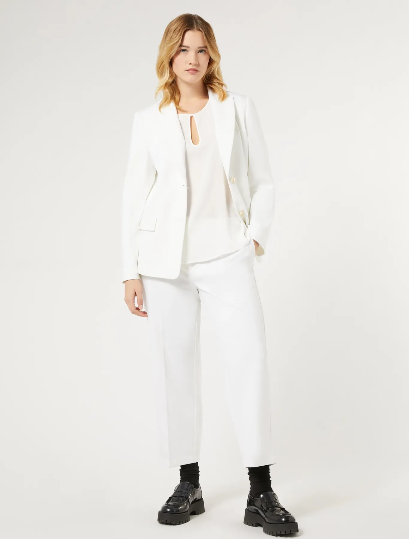 Marina Rinaldi Pantaloni & Jeans | Pantaloni & Jeans*Pantaloni in jersey punto Milano BIANCO