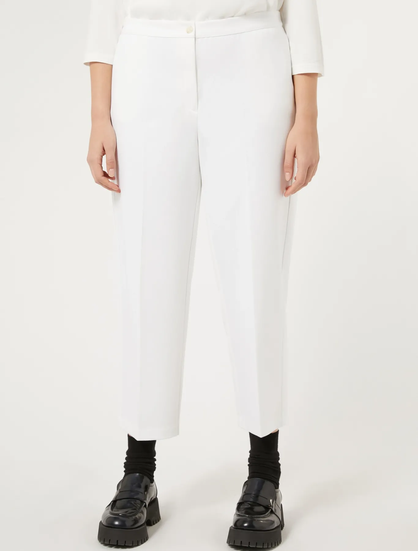 Marina Rinaldi Pantaloni & Jeans | Pantaloni & Jeans*Pantaloni in jersey punto Milano BIANCO