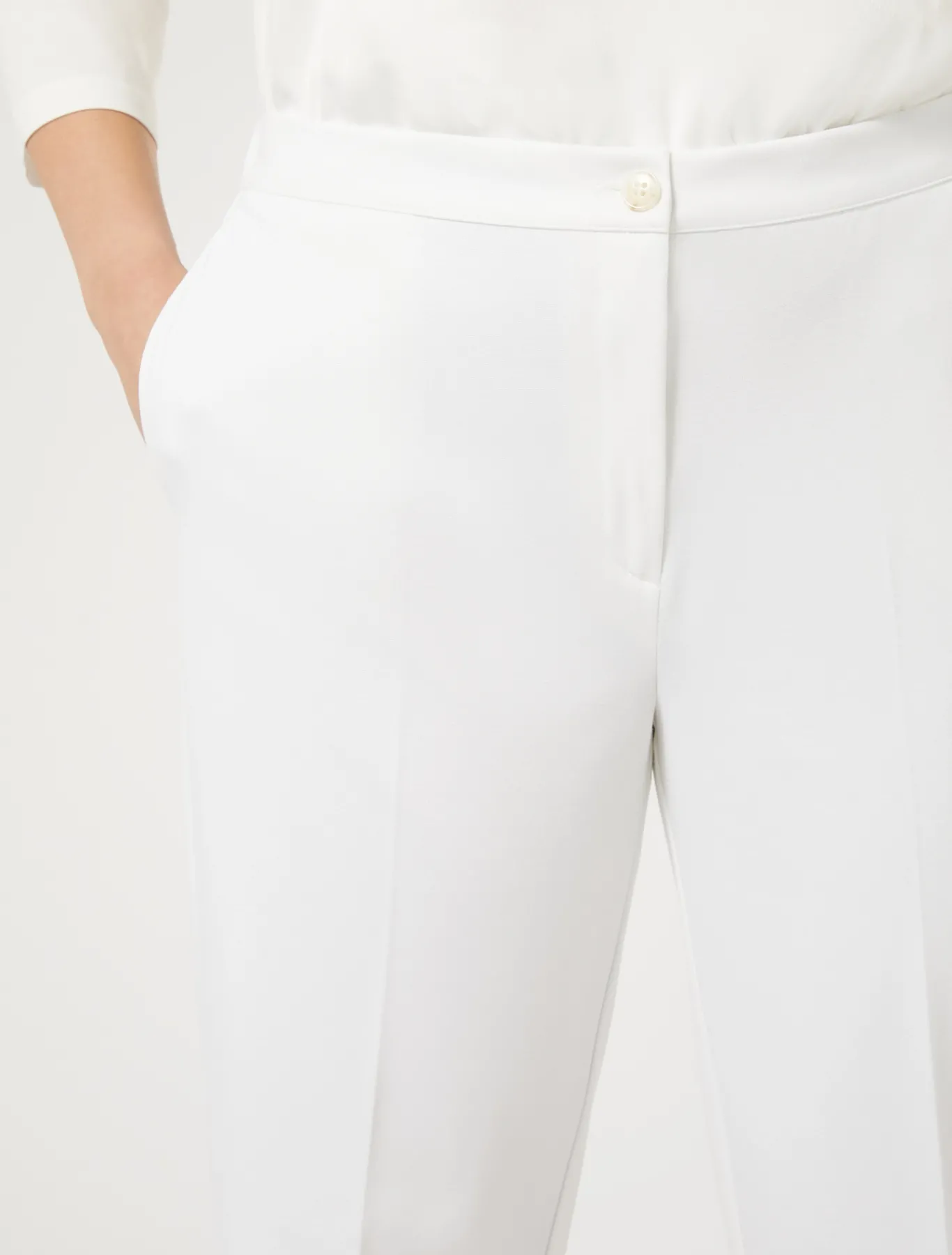 Marina Rinaldi Pantaloni & Jeans | Pantaloni & Jeans*Pantaloni in jersey punto Milano BIANCO