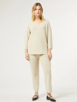 Marina Rinaldi Pantaloni & Jeans | Pantaloni & Jeans*Pantaloni in lana e lurex AVORIO