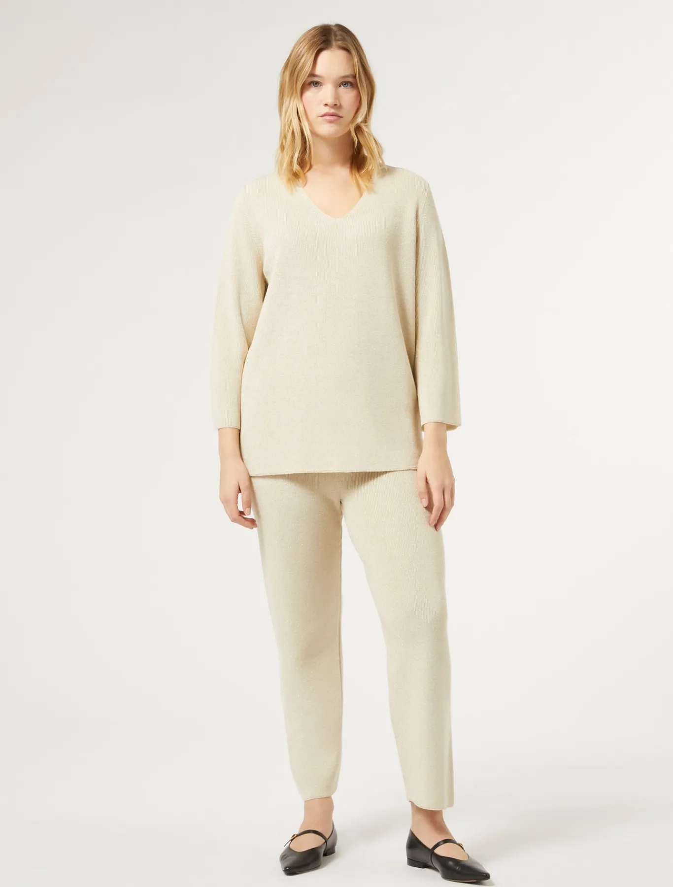 Marina Rinaldi Pantaloni & Jeans | Pantaloni & Jeans*Pantaloni in lana e lurex AVORIO
