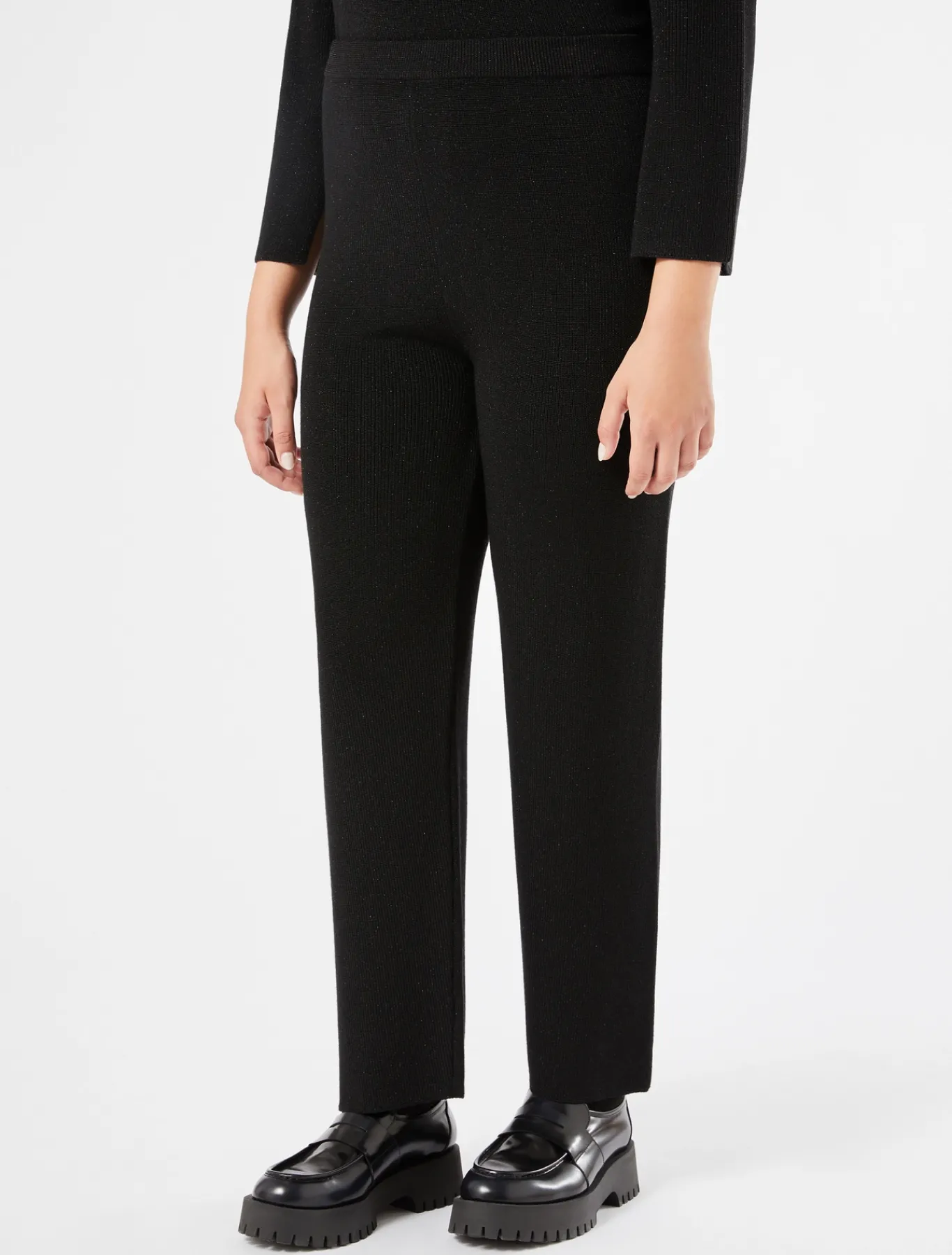 Marina Rinaldi Pantaloni & Jeans | Pantaloni & Jeans*Pantaloni in lana e lurex NERO