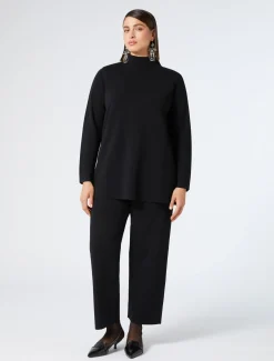 Marina Rinaldi Pantaloni & Jeans | Pantaloni & Jeans*Pantaloni in maglia NERO