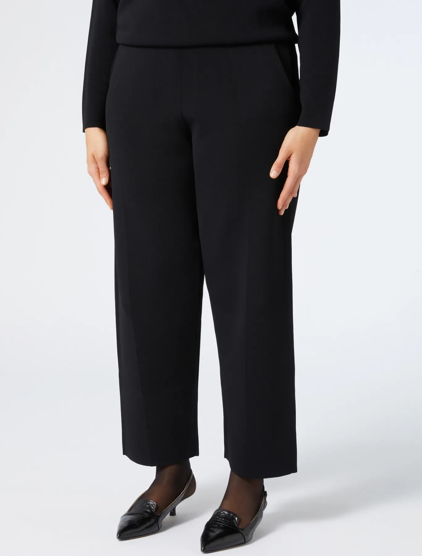 Marina Rinaldi Pantaloni & Jeans | Pantaloni & Jeans*Pantaloni in maglia NERO