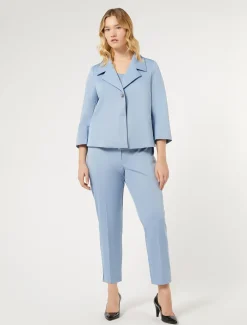 Marina Rinaldi Pantaloni E Gonne | Pantaloni & Jeans*Pantaloni in ottoman AZZURRO