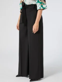 Marina Rinaldi Pantaloni & Jeans | Pantaloni & Jeans*Pantaloni in popeline di cotone NERO