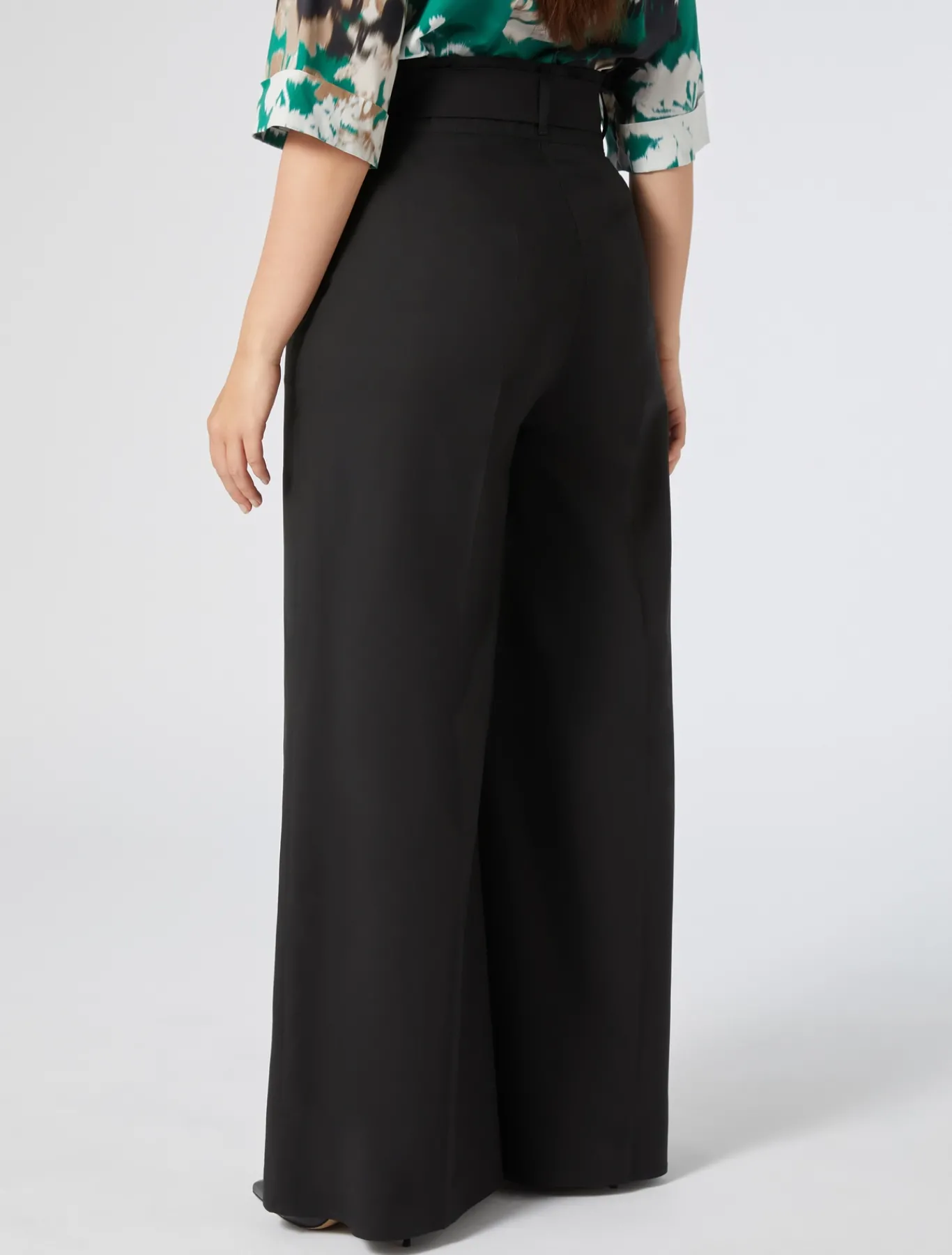Marina Rinaldi Pantaloni & Jeans | Pantaloni & Jeans*Pantaloni in popeline di cotone NERO