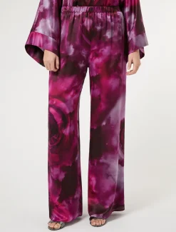 Marina Rinaldi Pantaloni E Gonne | Collezione Elegante*Pantaloni in raso di seta BORDEAUX