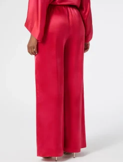 Marina Rinaldi Pantaloni E Gonne | Pantaloni & Jeans*Pantaloni in raso di seta FUXIA