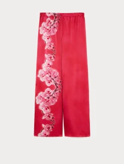 Marina Rinaldi Pantaloni E Gonne | Pantaloni & Jeans*Pantaloni in raso di seta FUXIA