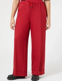 Marina Rinaldi Pantaloni & Jeans | Pantaloni & Jeans*Pantaloni in saglia di misto viscosa ROSSO