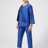 Marina Rinaldi Pantaloni E Gonne | Pantaloni & Jeans*Pantaloni in shantung di pura seta VIOLA