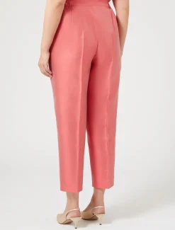 Marina Rinaldi Pantaloni E Gonne | Pantaloni & Jeans*Pantaloni in shantung di pura seta ROSSO