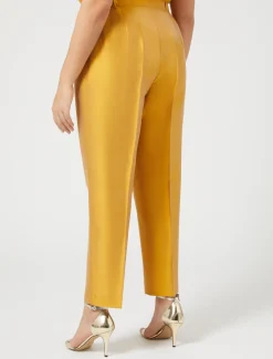 Marina Rinaldi Pantaloni E Gonne | Pantaloni & Jeans*Pantaloni in shantung di pura seta ORO