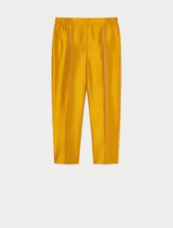 Marina Rinaldi Pantaloni E Gonne | Pantaloni & Jeans*Pantaloni in shantung di pura seta ORO