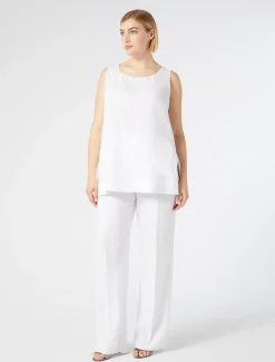 Marina Rinaldi Pantaloni & Jeans | Pantaloni & Jeans*Pantaloni in tela di lino BIANCOOTTICO