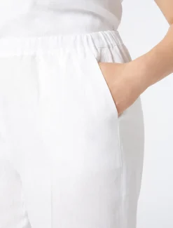 Marina Rinaldi Pantaloni & Jeans | Pantaloni & Jeans*Pantaloni in tela di lino BIANCOOTTICO