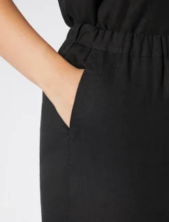 Marina Rinaldi Pantaloni & Jeans | Pantaloni & Jeans*Pantaloni in tela di lino NERO