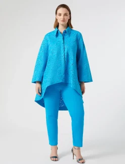 Marina Rinaldi Pantaloni & Jeans | Pantaloni & Jeans*Pantaloni in tela di misto cotone TURCHESE