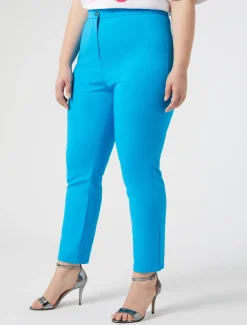 Marina Rinaldi Pantaloni & Jeans | Pantaloni & Jeans*Pantaloni in tela di misto cotone TURCHESE
