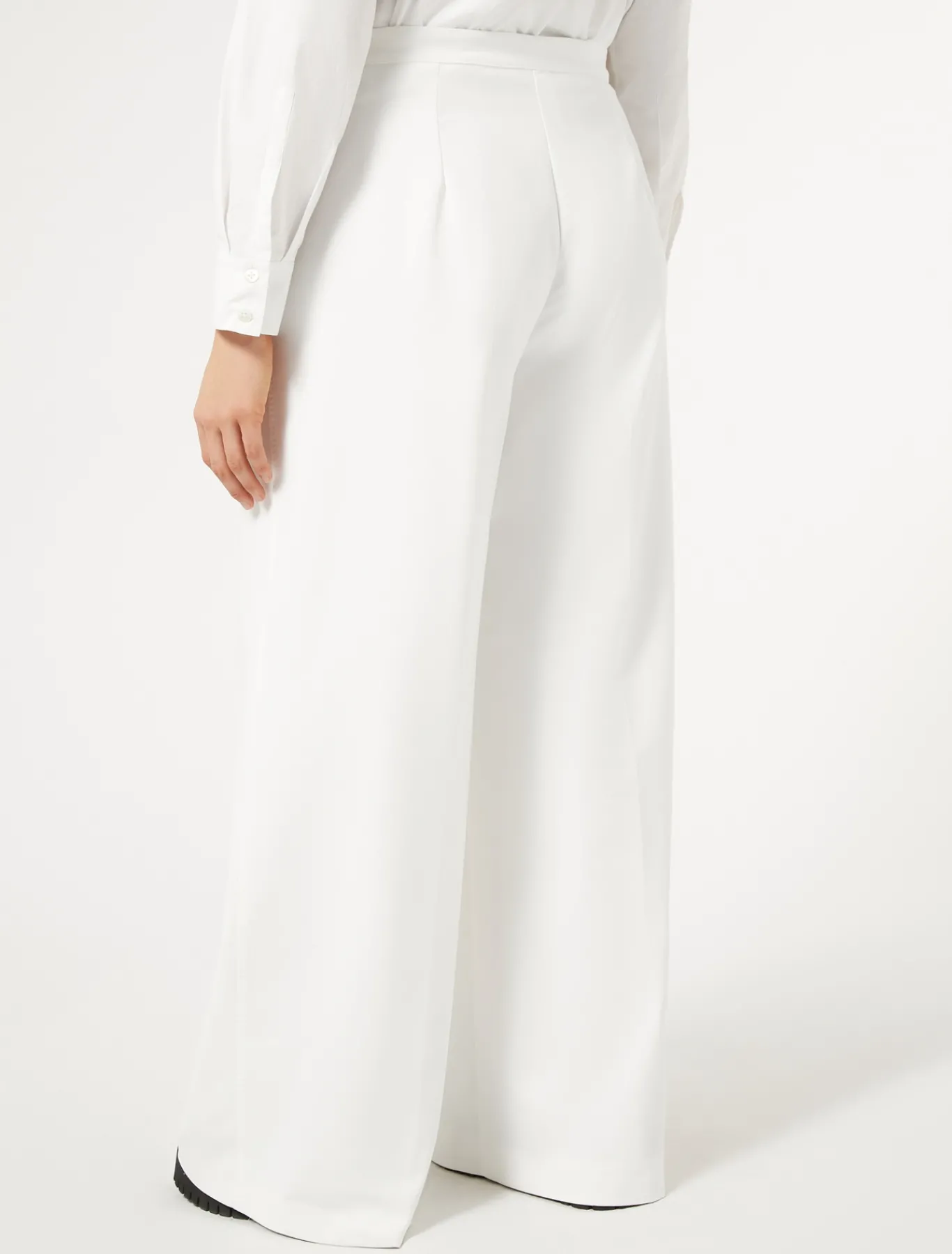 Marina Rinaldi Pantaloni & Jeans | Pantaloni & Jeans*Pantaloni in tela di misto cotone BIANCO
