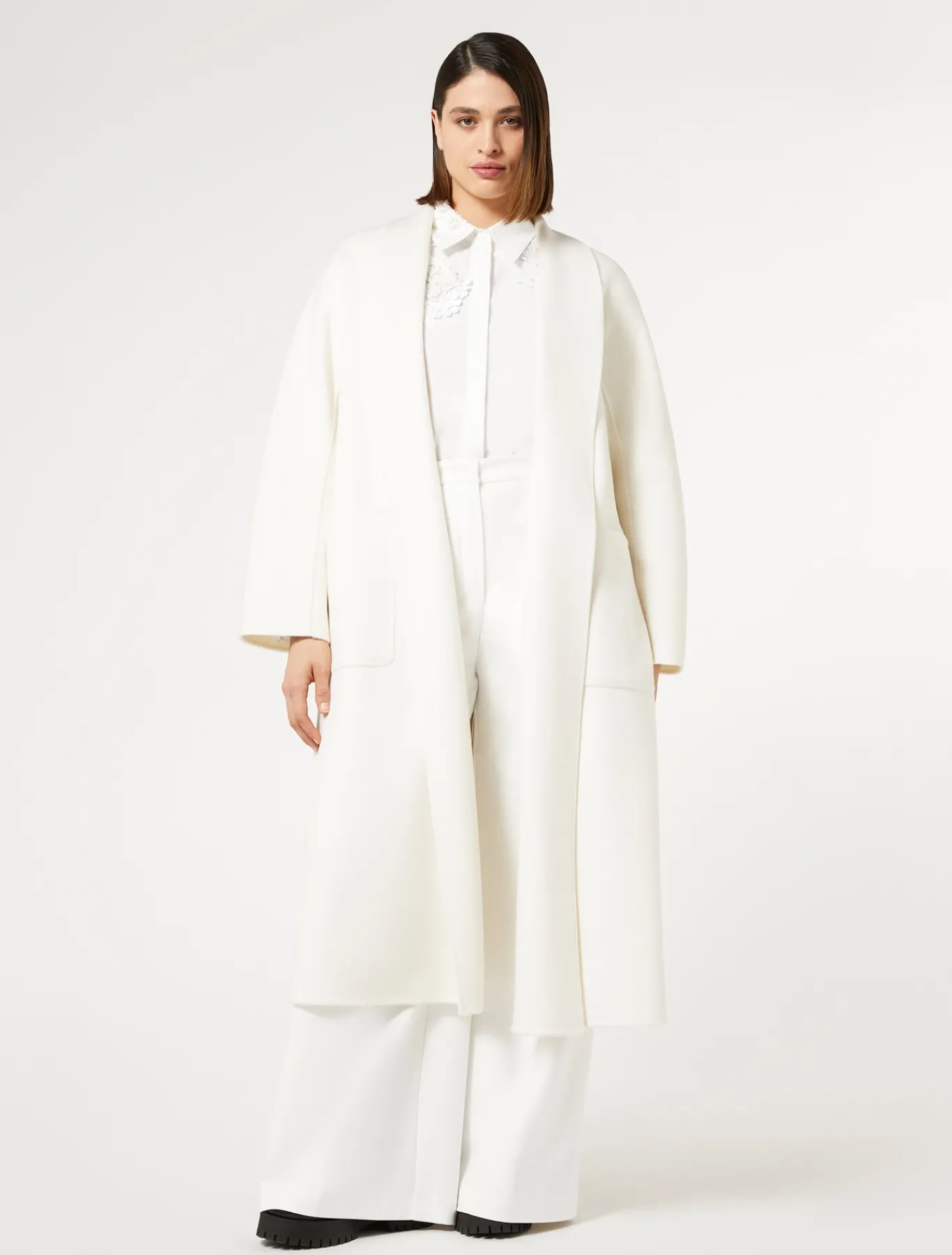 Marina Rinaldi Pantaloni & Jeans | Pantaloni & Jeans*Pantaloni in tela di misto cotone BIANCO