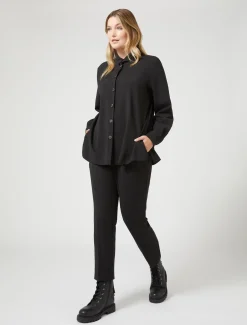 Marina Rinaldi Pantaloni & Jeans | Pantaloni & Jeans*Pantaloni in tela di pura lana NERO