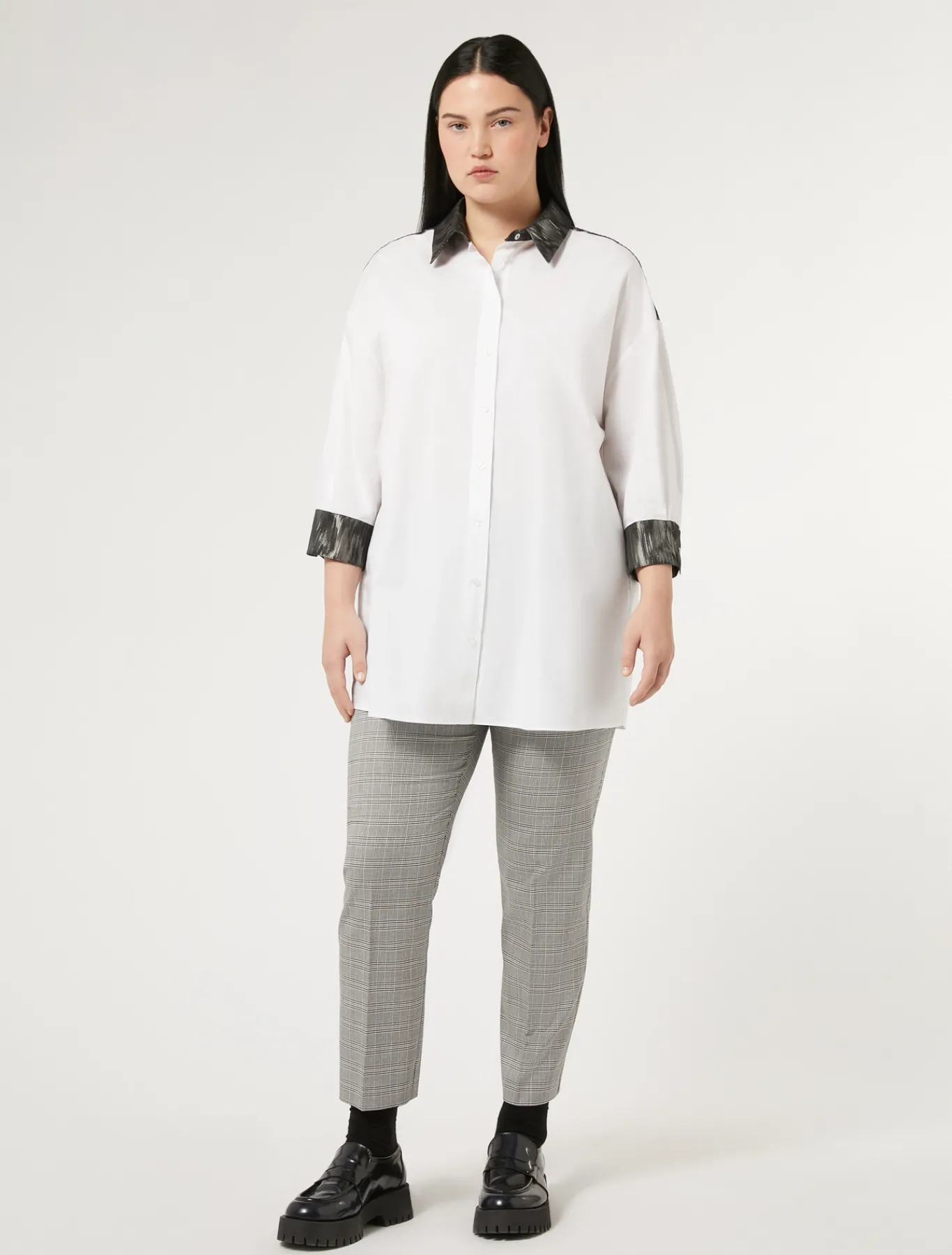 Marina Rinaldi Pantaloni & Jeans | Pantaloni & Jeans*Pantaloni in tela tecnica e viscosa NERO