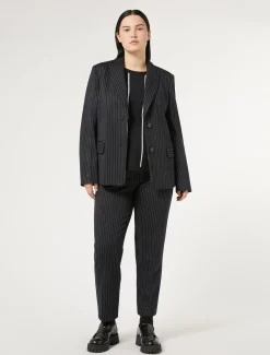 Marina Rinaldi Pantaloni & Jeans | Pantaloni & Jeans*Pantaloni in tessuto punto Milano BLUMARINO