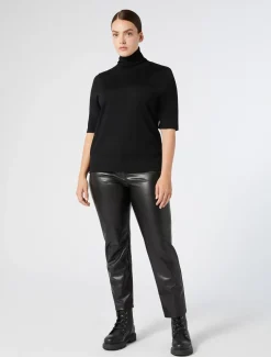 Marina Rinaldi Pantaloni & Jeans | Pantaloni & Jeans*Pantaloni in tessuto spalmato NERO