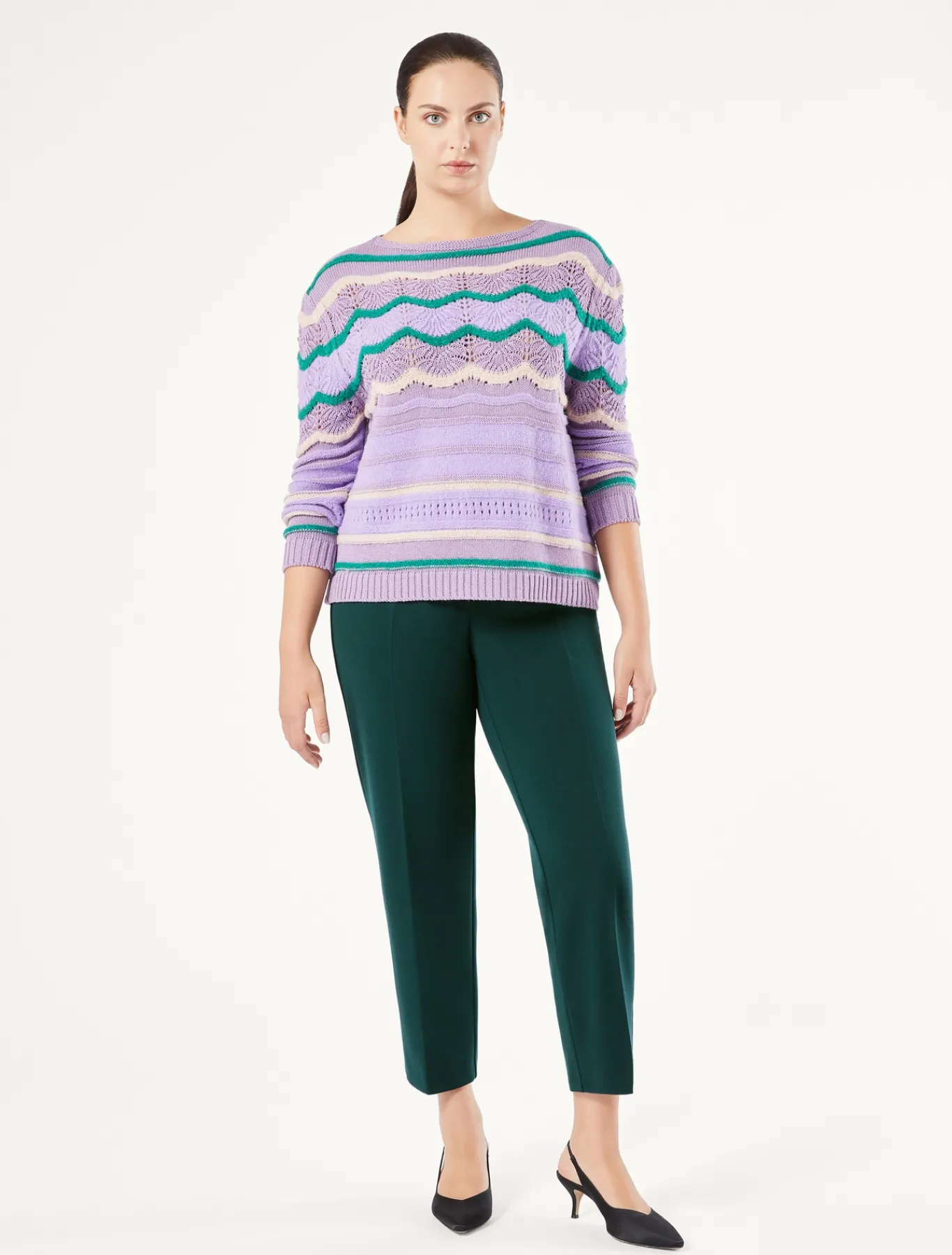 Marina Rinaldi Pantaloni & Jeans | Pantaloni & Jeans*Pantaloni in tessuto tecnico VERDEBOSCO
