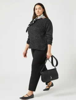 Marina Rinaldi Pantaloni & Jeans | Pantaloni & Jeans*Pantaloni in tessuto tecnico NERO
