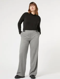 Marina Rinaldi Pantaloni & Jeans | Pantaloni & Jeans*Pantaloni in tessuto tinto filo e lurex NERO