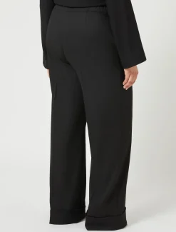 Marina Rinaldi Pantaloni & Jeans | Pantaloni & Jeans*Pantaloni in tessuto tinto filo e viscosa NERO