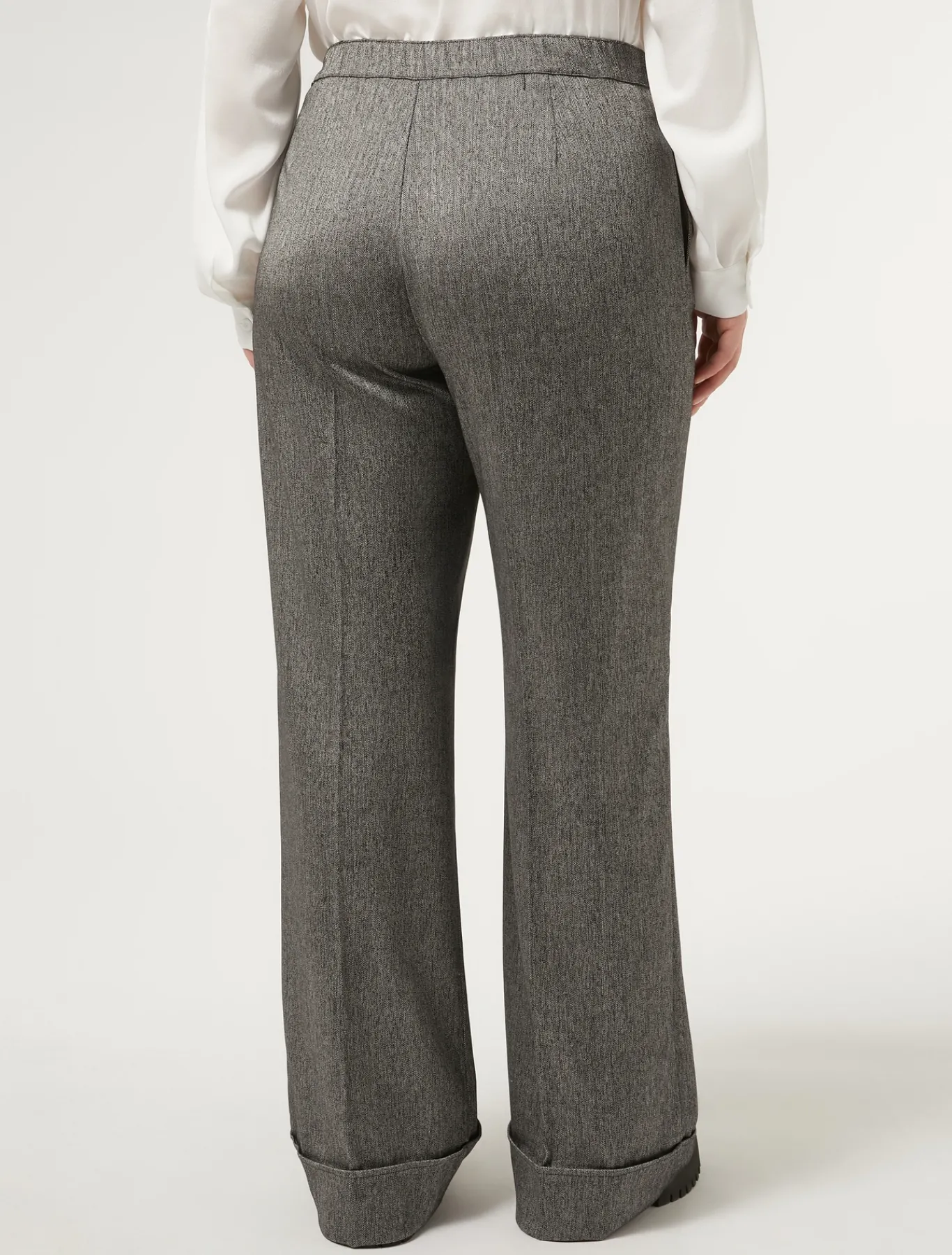 Marina Rinaldi Pantaloni & Jeans | Pantaloni & Jeans*Pantaloni in tessuto tinto filo e viscosa NERO