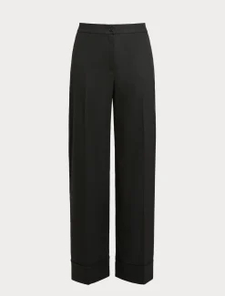 Marina Rinaldi Pantaloni & Jeans | Pantaloni & Jeans*Pantaloni in tessuto tinto filo e viscosa NERO