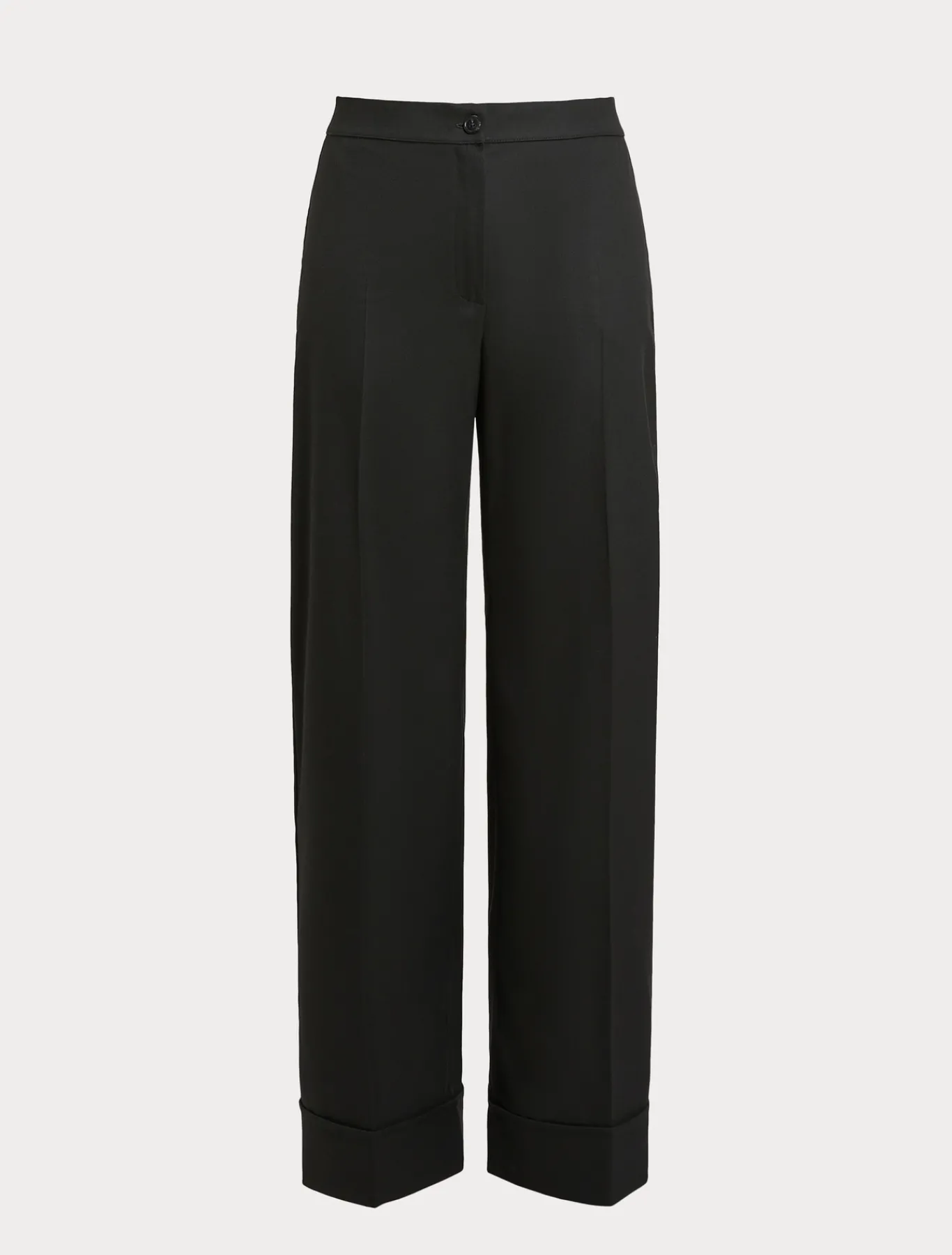 Marina Rinaldi Pantaloni & Jeans | Pantaloni & Jeans*Pantaloni in tessuto tinto filo e viscosa NERO